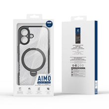 DUX DUCIS Aimo Mag Series magnetische matte anti - val TPU + PC hoes met ringhouder voor iPhone 17 zwart