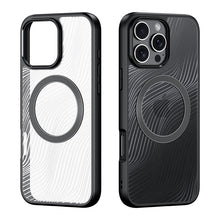 DUX DUCIS Aimo Mag Series magnetische matte anti - val TPU + PC hoes voor iPhone 16 Pro zwart