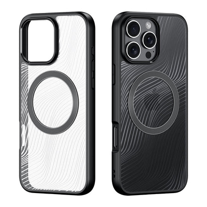 DUX DUCIS Aimo Mag Series magnetische matte anti - val TPU + PC hoes voor iPhone 16 Pro zwart