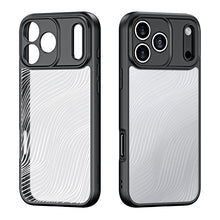 DUX DUCIS Aimo serie matte anti - drop TPU + PC hoes voor iPhone 17 Pro Max zwart