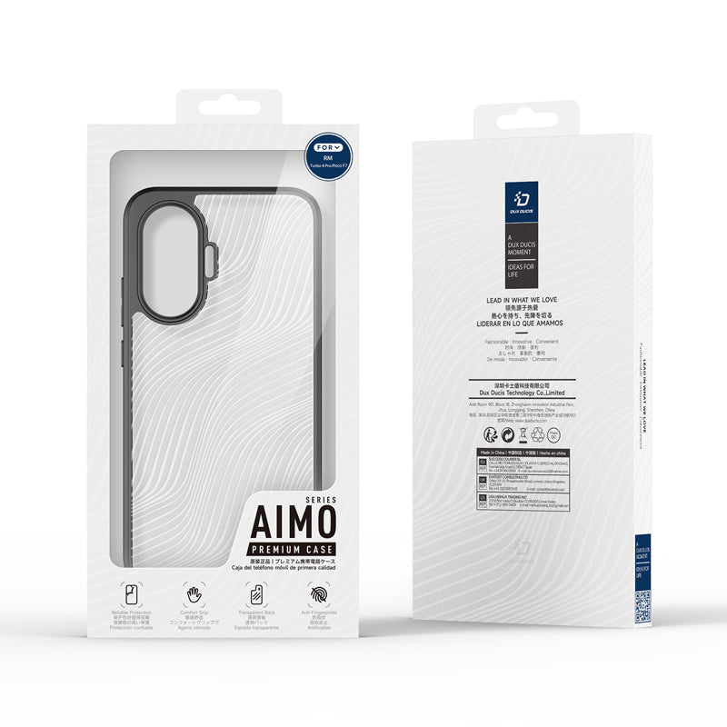 DUX DUCIS Aimo Series Mat Anti - drop TPU + PC Hoesje voor Xiaomi Poco F7 Zwart