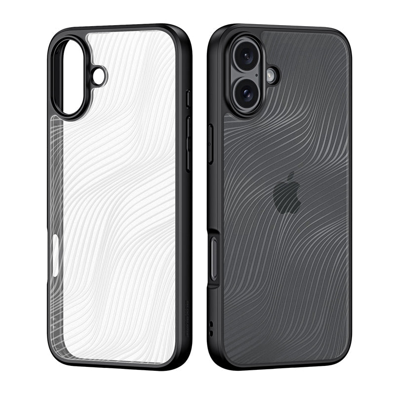 DUX DUCIS Aimo Series Matte Anti - drop TPU + PC Hoes voor iPhone 16 Plus Zwart