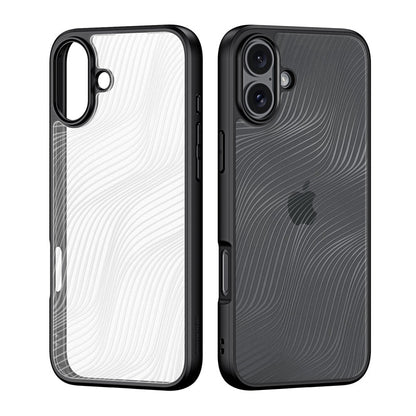 DUX DUCIS Aimo Series Matte Anti - drop TPU + PC Hoes voor iPhone 16 Plus Zwart