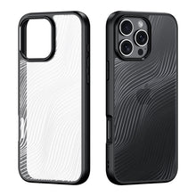 DUX DUCIS Aimo Series Matte Anti - drop TPU + PC Hoesje voor iPhone 16 Pro Max Zwart