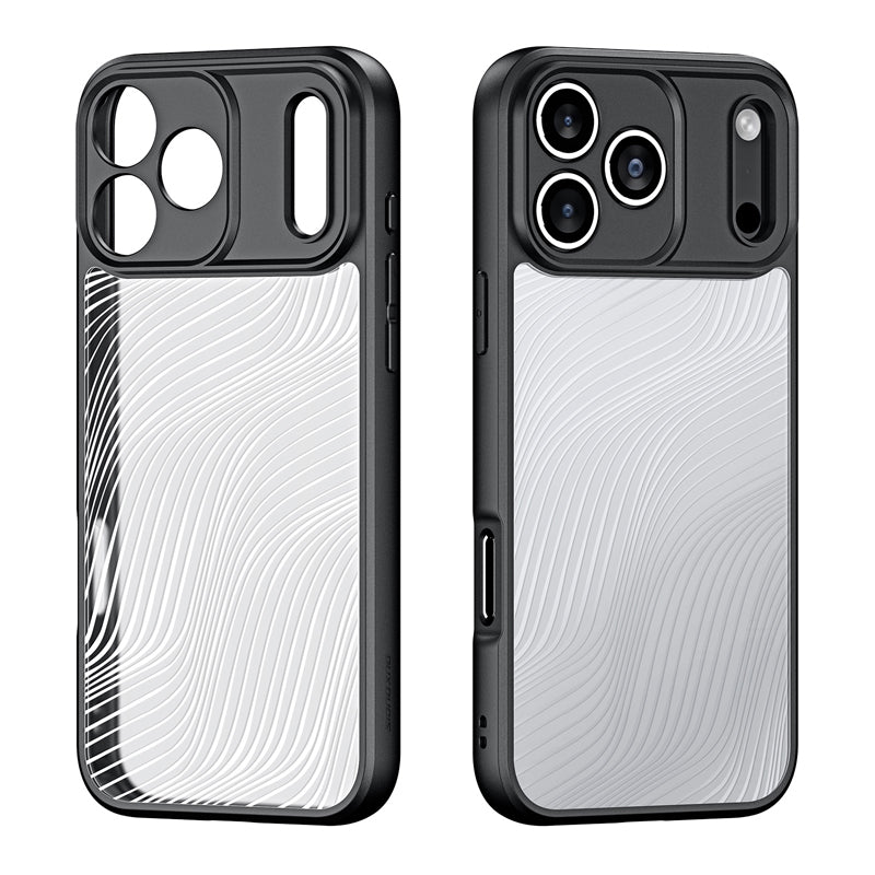 DUX DUCIS Aimo Series Matte Anti - drop TPU + PC Hoesje voor iPhone 17 Pro Zwart