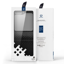 DUX DUCIS Bril Series Leather PU+PC Hoes voor Samsung Galaxy Z Flip5 F731 Black
