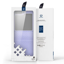 DUX DUCIS Bril Series Leather PU+PC Hoes voor Samsung Galaxy Z Flip6 Paars