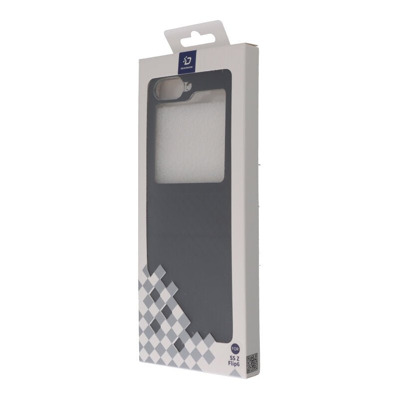 DUX DUCIS Bril Series Lederen PU+PC Hoesje voor Samsung Galaxy Z Flip6 Black