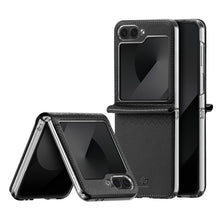 DUX DUCIS Bril Series Lederen PU+PC Hoesje voor Samsung Galaxy Z Flip6 Black
