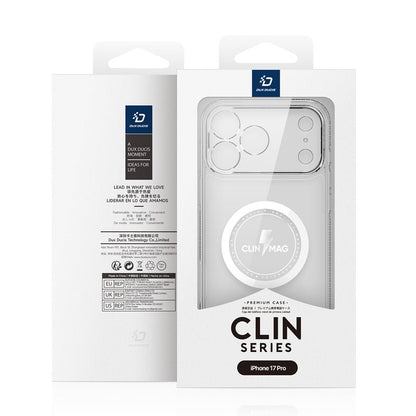 DUX DUCIS Clin Series Clear Case met MagSafe voor iPhone 17 Pro Black