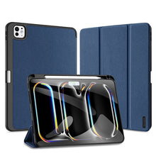 DUX DUCIS DOMO serie luxe smart wake sleep trifold - stand beschermhoes voor iPad Pro 11 2024 (5de) blauw