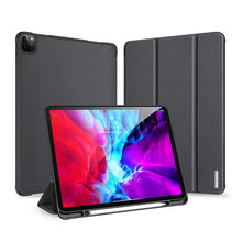 DUX DUCIS DOMO Series Lichte Slimme Slapen Wakker Worden Drievoudige - Stand Beschermende Hoes voor iPad Pro 12.9 2020/Pro 12.9 2021/Pro 12.9 2022 6th Zwart