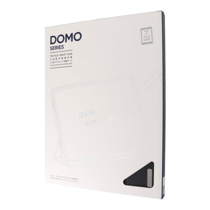 DUX DUCIS DOMO Series luxe smart wake sleep drie keer gevouwen standaard beschermhoes voor iPad Pro 11 2024 (5e) black