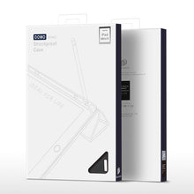 DUX DUCIS DOMO Series luxe smart wake sleep PU+TPU drie vouwstand beschermhoes voor iPad Mini 6 2021/Mini 7 2024 zwart