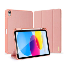 DUX DUCIS DOMO Series luxe smart wake sleep trifold - stand beschermhoes voor iPad 2022/10th roze