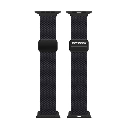 DUX DUCIS Mixture Pro Series Magnetische Gesp Nylon Geweven Horlogeband voor Apple Watch 42MM/44MM/45MM/46MM/49MM Series Black
