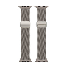 DUX DUCIS Mixture Pro Series magnetische gesp nylon geweven horlogeband voor Apple Watch 42MM/44MM/45MM/46MM/49MM series grijs