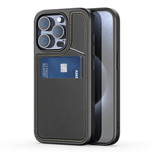 DUX DUCIS Rafi II serie magnetische leren TPU+PC hoesje voor iPhone 15 Pro Max zwart