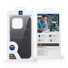 DUX DUCIS Rafi II Series Magnetische Lederen TPU+PC Hoes voor iPhone 16 Pro Zwart