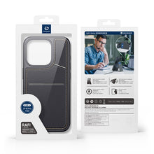 DUX DUCIS Rafi II Series magnetische leren TPU+PC hoes voor iPhone 16 Pro Max zwart