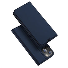 DUX DUCIS Skin Pro Series horizontal flip lederen TPU + PU hoesje voor iPhone 14/13 6.1" blauw