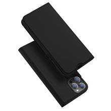 DUX DUCIS Skin Pro Series horizontale flip leren TPU + PU hoes voor iPhone 13 Pro 6.1" zwart
