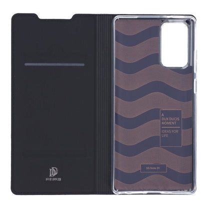 DUX DUCIS Skin Pro Series horizontale flip leren TPU + PU hoes voor Samsung Galaxy Note20/Note20 5G zwart