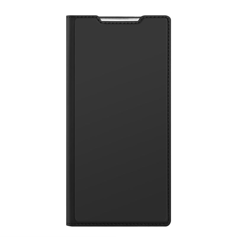 DUX DUCIS Skin Pro Series horizontale flip leren TPU + PU hoes voor Samsung Galaxy S22 Ultra 5G zwart