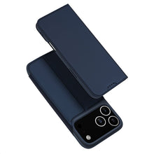 DUX DUCIS Skin Pro Series magnetische horizontale flip lederen TPU + PU hoes voor iPhone 17 Pro Max blauw