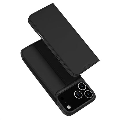 DUX DUCIS Skin Pro Series magnetische horizontale flip lederen TPU + PU hoes voor iPhone 17 Pro Max zwart