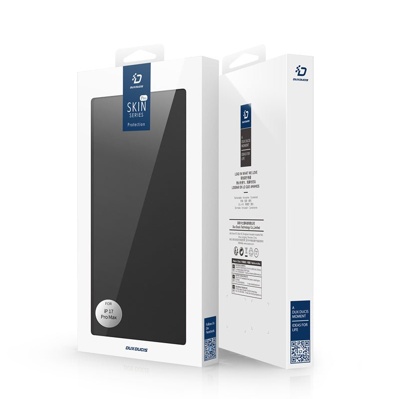 DUX DUCIS Skin Pro Series magnetische horizontale flip lederen TPU + PU hoes voor iPhone 17 Pro Max zwart