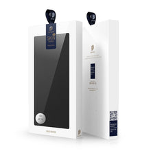 DUX DUCIS Skin Pro Series Magnetische Horizontale Flip Leren TPU + PU Hoes voor iPhone 15 Black