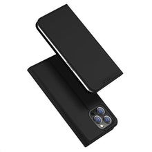 DUX DUCIS Skin Pro Series magnetische horizontale flip leren TPU + PU hoes voor iPhone 15 Pro Max zwart