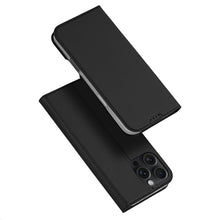 DUX DUCIS Skin Pro Series magnetische horizontale flip leren TPU + PU hoes voor iPhone 16 Pro black