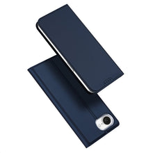 DUX DUCIS Skin Pro Series magnetische horizontale flip leren TPU + PU hoes voor iPhone 16e blauw