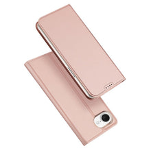 DUX DUCIS Skin Pro Series Magnetische Horizontale Flip Leren TPU + PU Hoes voor iPhone 16e Pink
