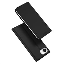 DUX DUCIS Skin Pro Series Magnetische Horizontale Flip Leren TPU + PU Hoes voor iPhone 16e Zwart