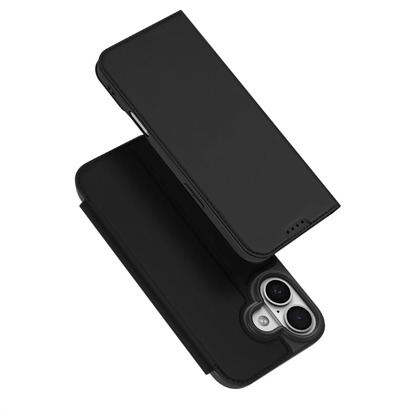 DUX DUCIS Skin Pro Series Magnetische Horizontale Flip Leren TPU + PU Hoes voor iPhone 17 Black
