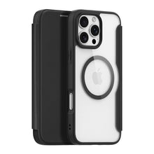 DUX DUCIS Skin X Pro Series Magnetische Horizontale Flip Lederen TPU + PU Hoes voor iPhone 16 Pro Zwart