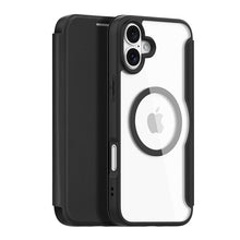 DUX DUCIS Skin X Pro Series Magnetische Horizontale Flip Leren TPU + PU Hoes voor iPhone 16 Plus Black