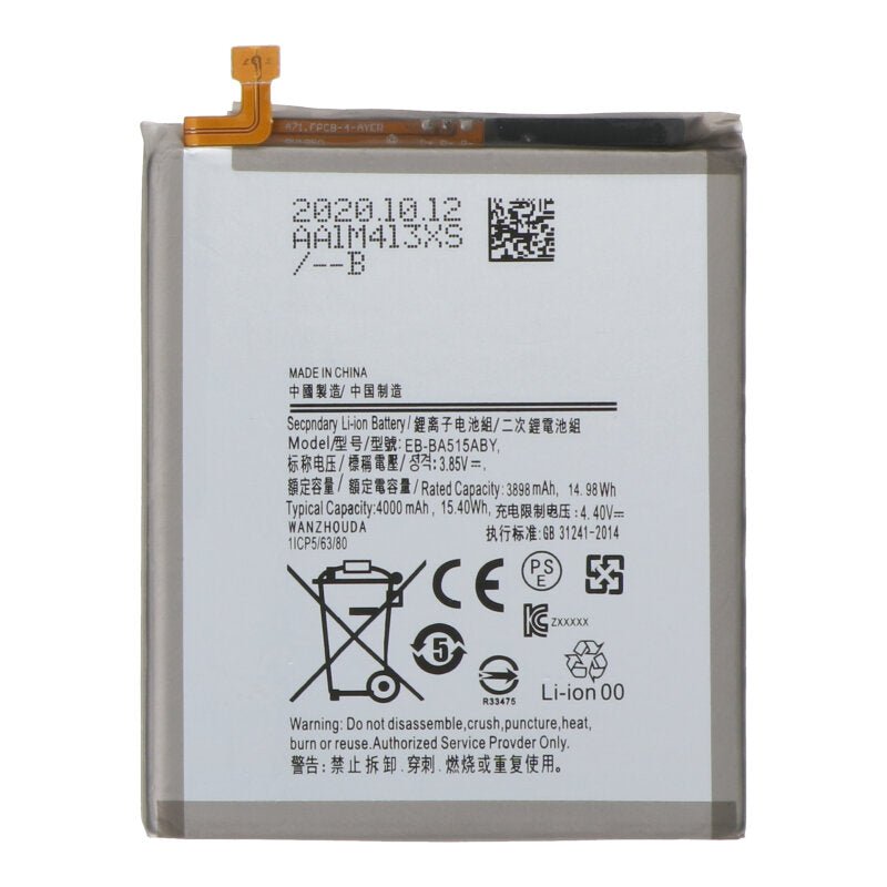 EB - BA515ABY 4000mAh batterij + batterij plaklaag voor Samsung Galaxy A51 OEM zonder logo