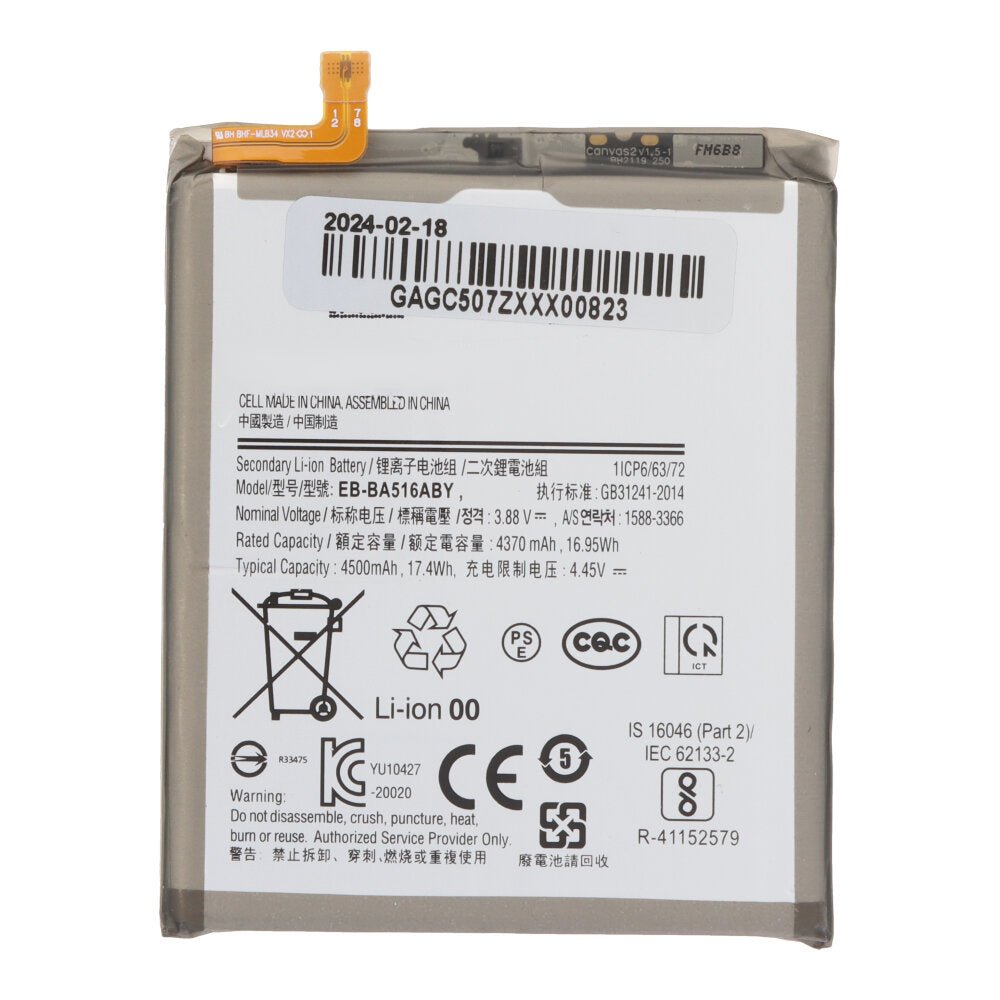 EB - BA516ABY 4500mAh batterij + batterij plaklaag voor Samsung Galaxy A51 5G OEM