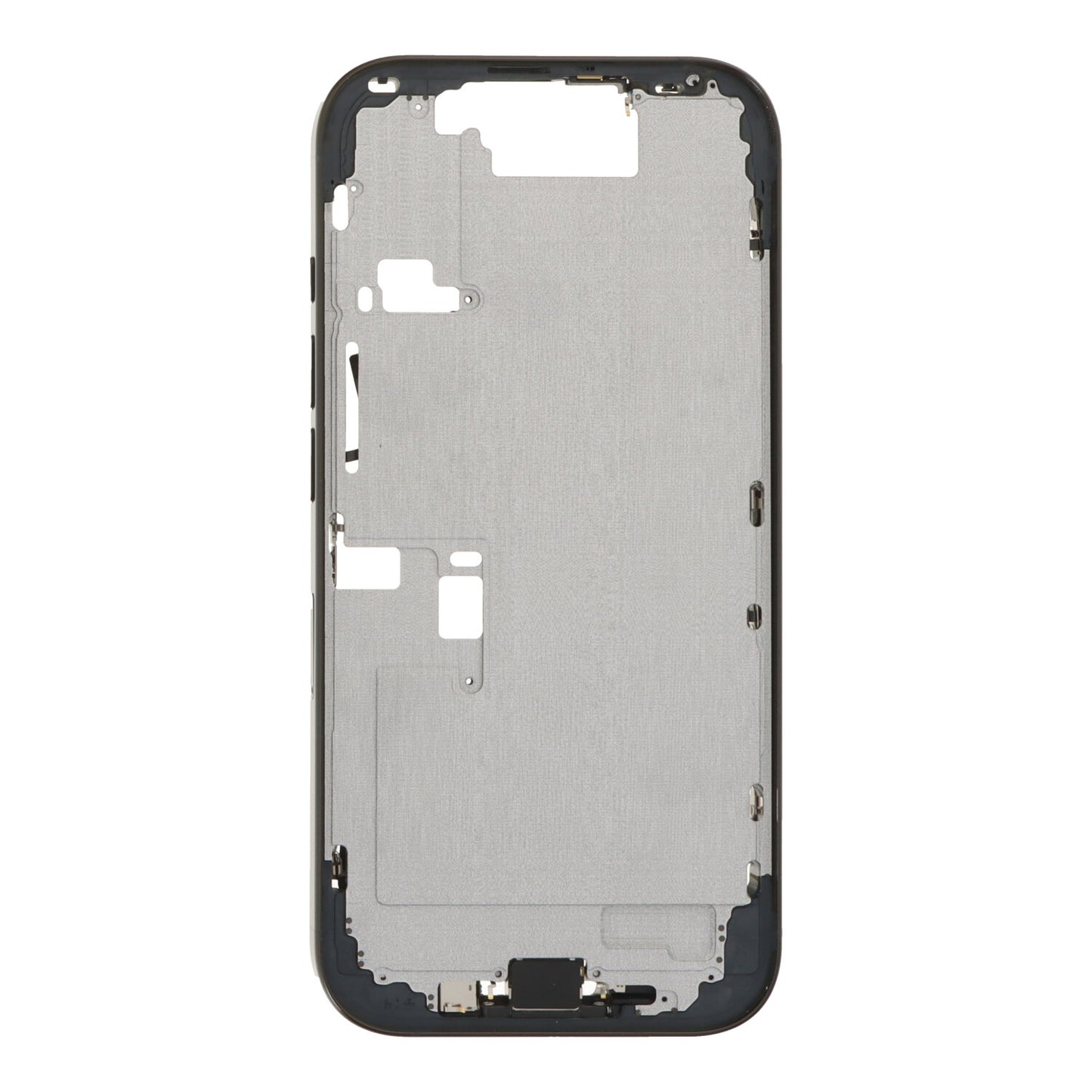 Middenframe assemblage met zij knoppen + Simkaart houder + Knip knop voor iPhone 16 Pro Europese Versie Zwart Titanium OEM