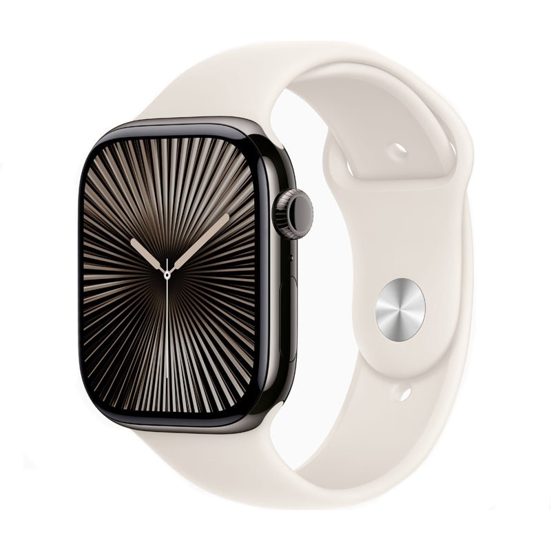 Effen kleur klassieke siliconen band voor Apple Watch 38MM/40MM/41MM/42MM (S10) serie Starlight
