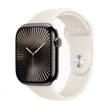 Effen kleur klassieke siliconen band voor Apple Watch 38MM/40MM/41MM/42MM (S10) serie Starlight