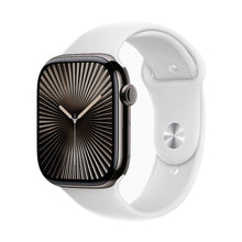 Effen kleur klassieke siliconen band voor Apple Watch 38MM/40MM/41MM/42MM (S10) Series Wit