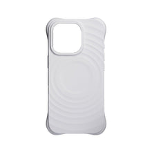 Full pure color MagSafe vloeibare siliconen ripple hoesje met aangepaste zijtoets opening voor iPhone 16 wit