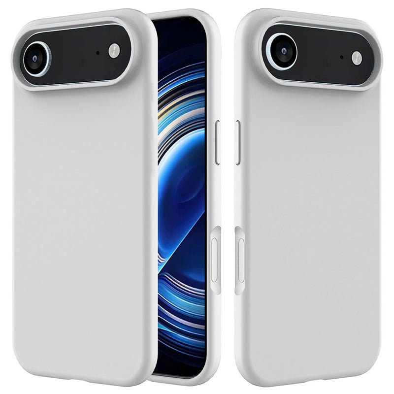 Full Pure Color vloeibare siliconen case zonder logo voor iPhone 17 Pro Max wit