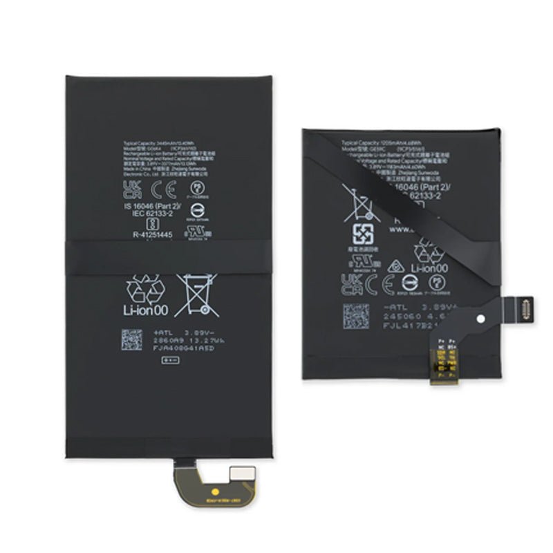 G06KA/GE59C 4650mAh batterij + batterij plaklaag voor Google Pixel 9 Pro Fold Origineel met Logo 2 stuks in één set