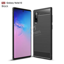 Geborstelde textuur hoes voor Samsung Galaxy Note 10 Zwart